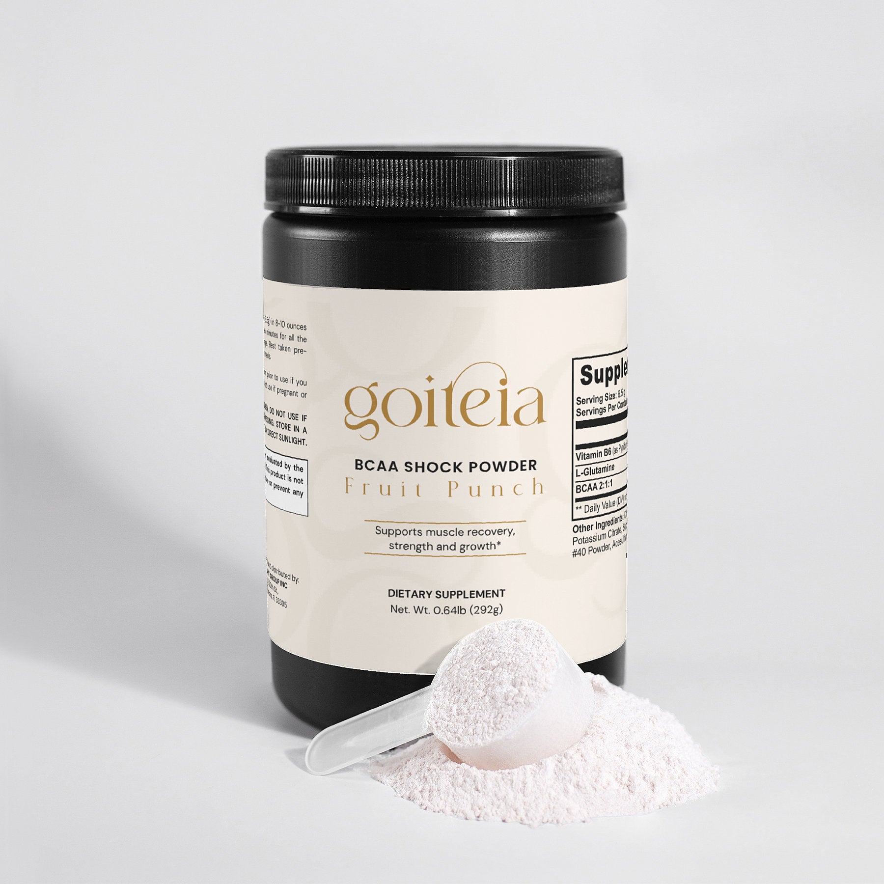Goiteia BCAA Shock Powder (Fruit Punch) 0.64lb (292g)