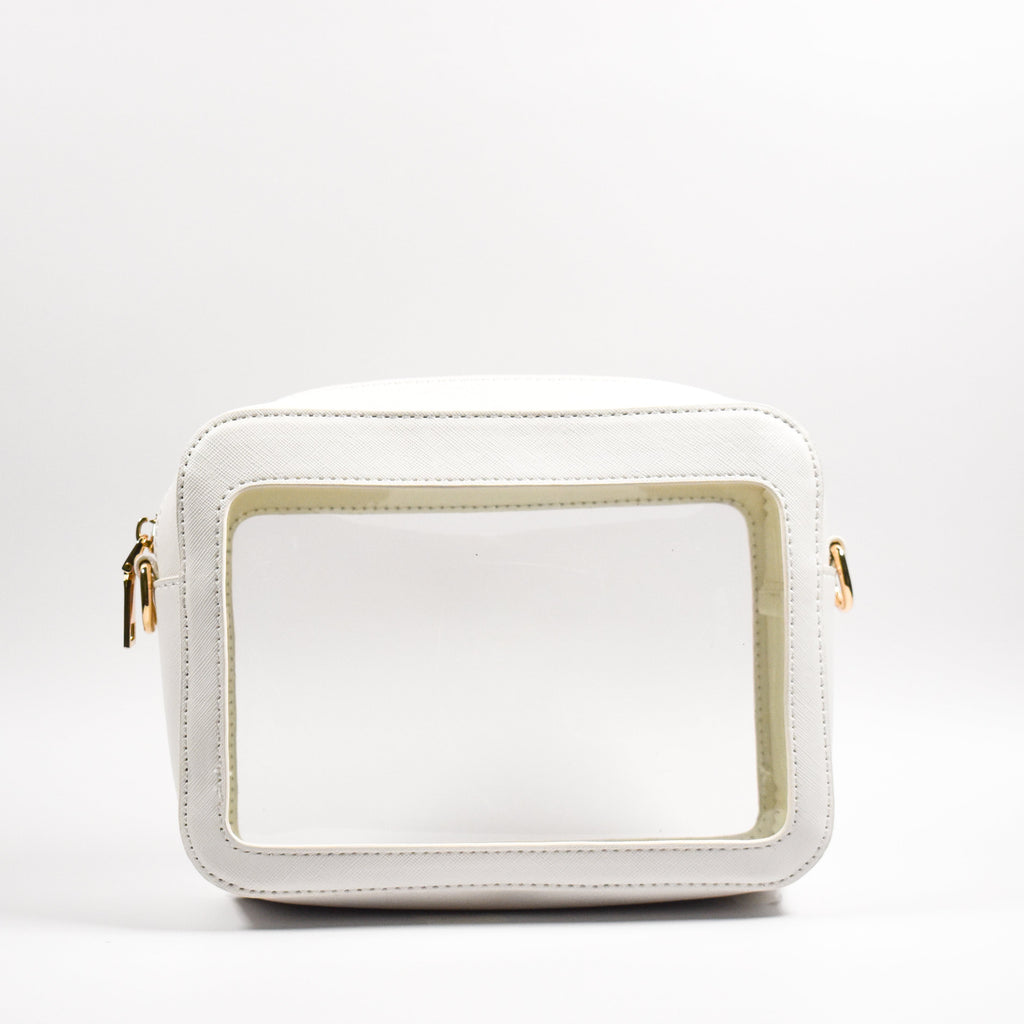 Michelle Clear Crossbody Handbag - White